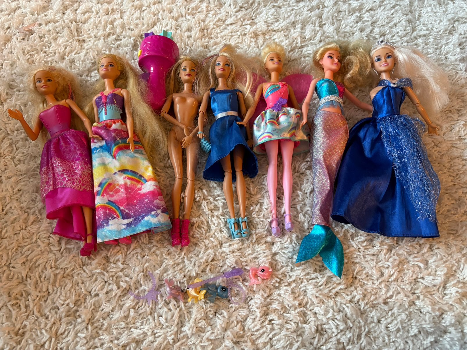 LOT BARBIE - 7 poppen + accessoires, Enfants & Bébés, Jouets | Poupées, Enlèvement ou Envoi, Utilisé, Barbie