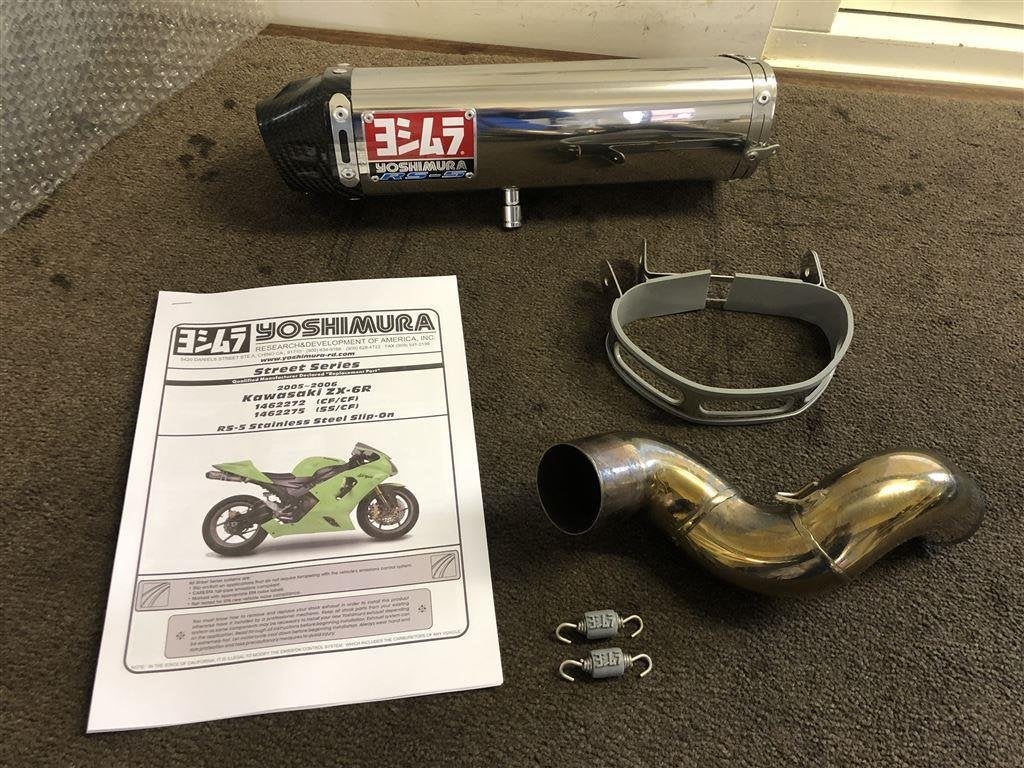 Yoshimura RS-5 RS5 uitlaat demper Kawasaki ZX-6R ZX6R 05 06, Motoren, Verzenden, Gebruikt