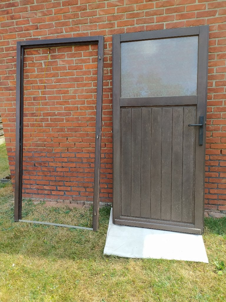 Buitendeur Meranti, Moins de 200 cm, Porte extérieure, Enlèvement, Verre