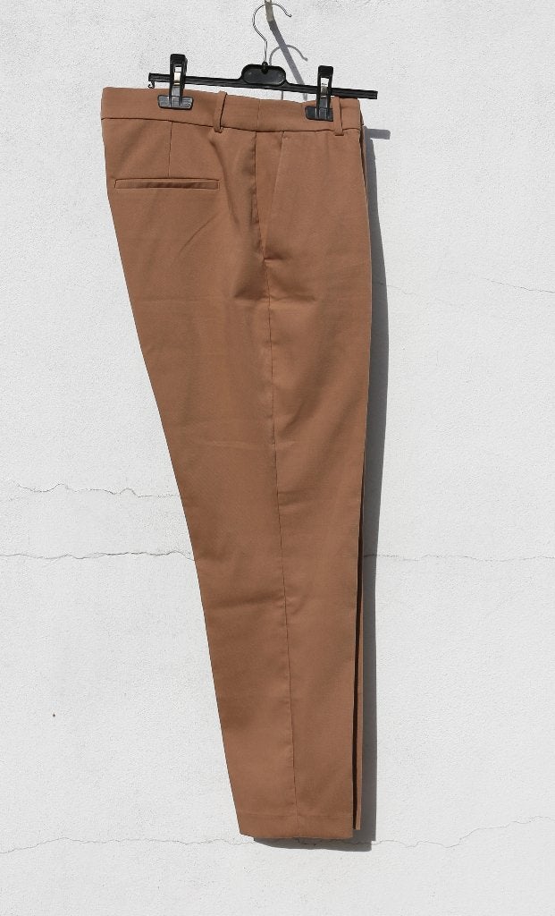 Pantalon classique camel - T44 - H&M, H&M, Enlèvement ou Envoi, Comme neuf, Taille 42/44 (L)