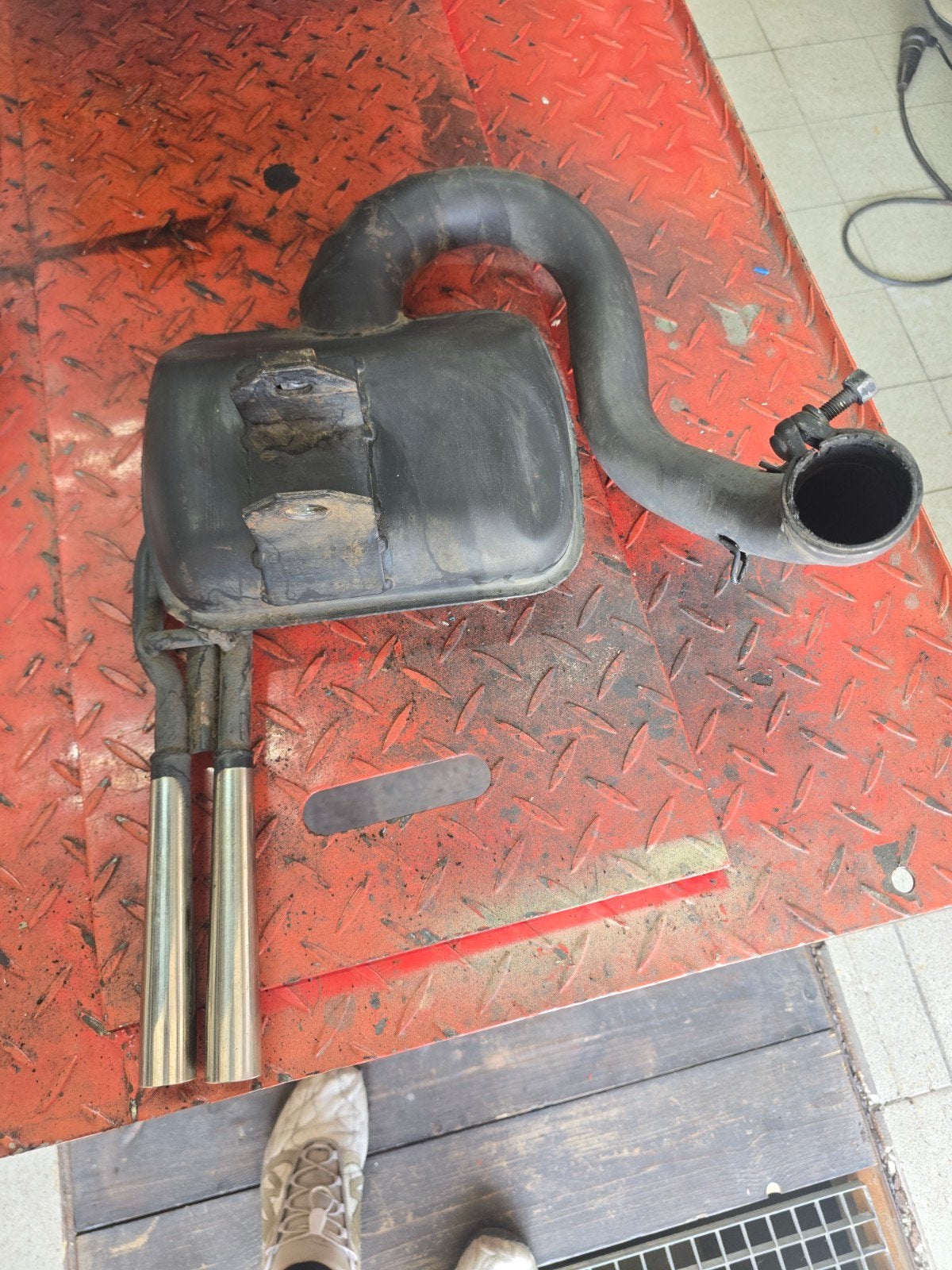 Vespa P200 uitlaat, Fietsen en Brommers, Ophalen of Verzenden