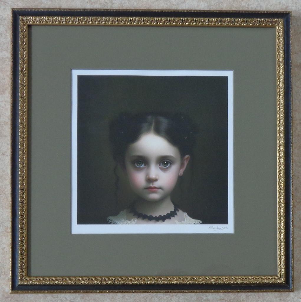 SLASKY / LEA / KLEURGICLEE / 43x43cm / KADER / SIG, Enlèvement ou Envoi