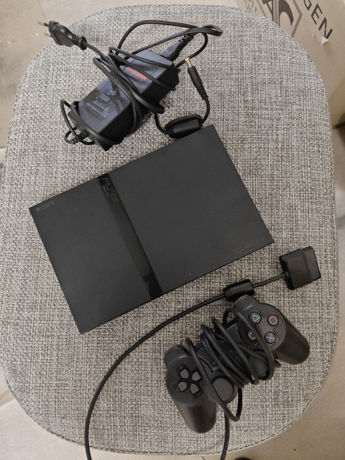 PS 2 console, Ophalen, Zwart, Met 1 controller