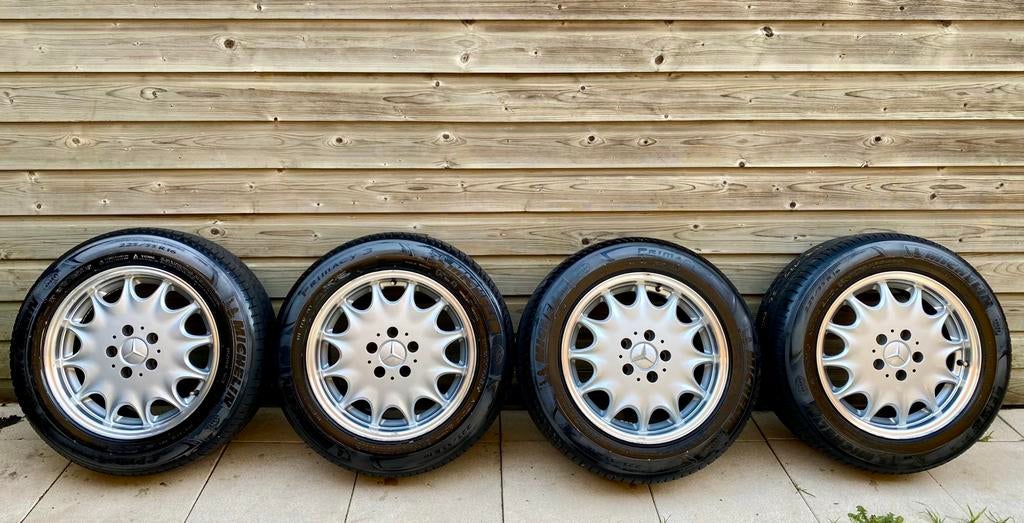 Mercedes SL R129 Monkar 16inch velgen met Michelin banden, Autos : Pièces & Accessoires, Pneus & Jantes, Pneus et Jantes, 16 pouces