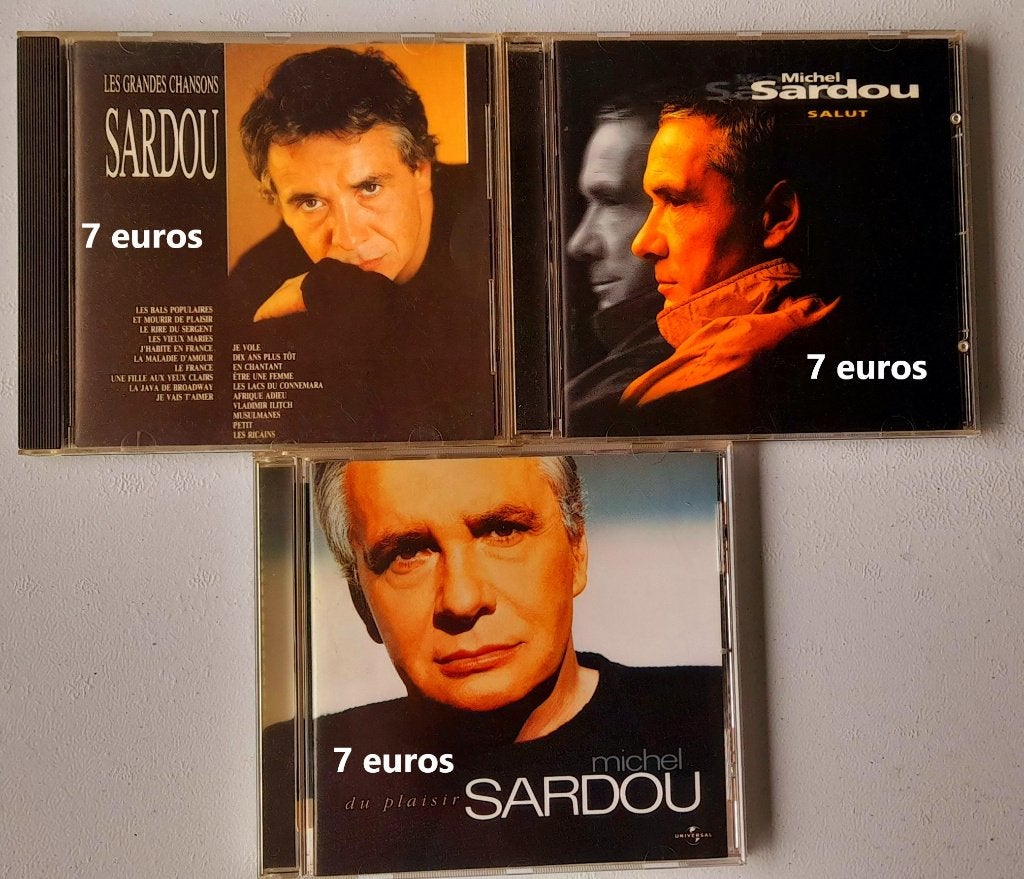3 cds Michel Sardou, Enlèvement ou Envoi, Comme neuf, Autres genres
