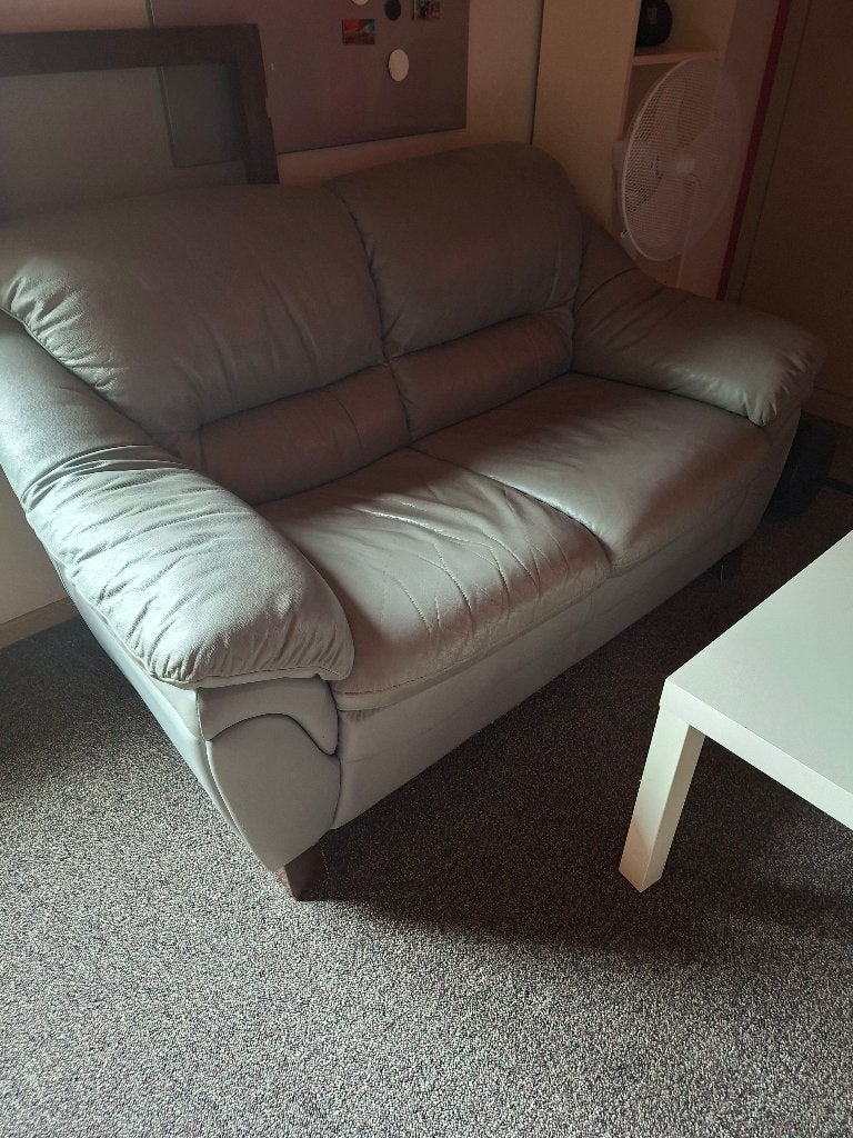 Salon 2 zit en 2x 1 zit, Ophalen, Gebruikt, Leer
