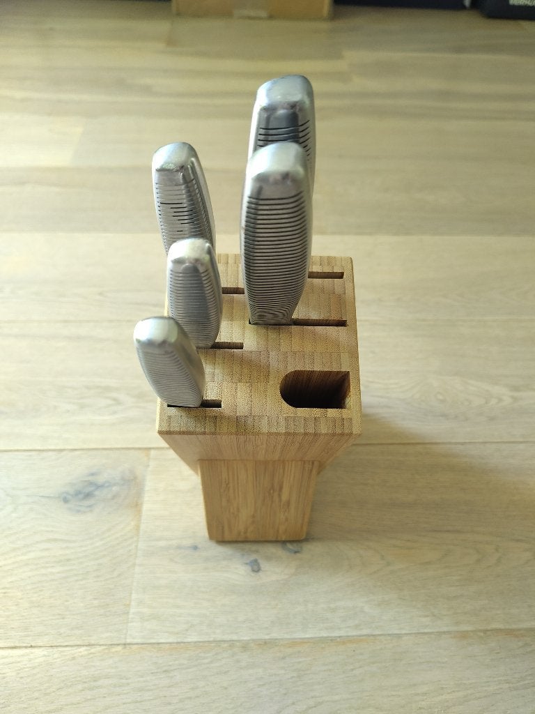 Couteaux de cuisine Ikea (+ Bloc), IKEA, Enlèvement, Utilisé, Inox ou Chrome