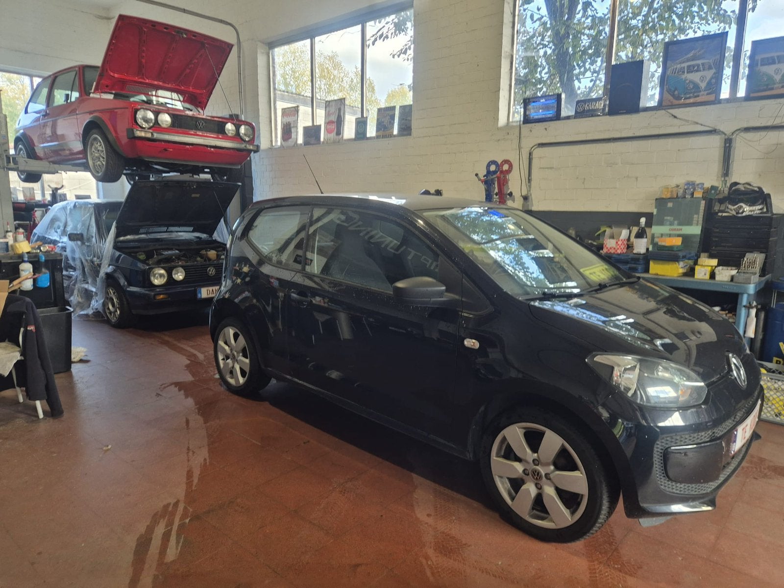 VW Up ,roze formulier, carpass, groot onderhoud alles nieuw, Autos, Euro 5, Achat, Up!, Apple Carplay