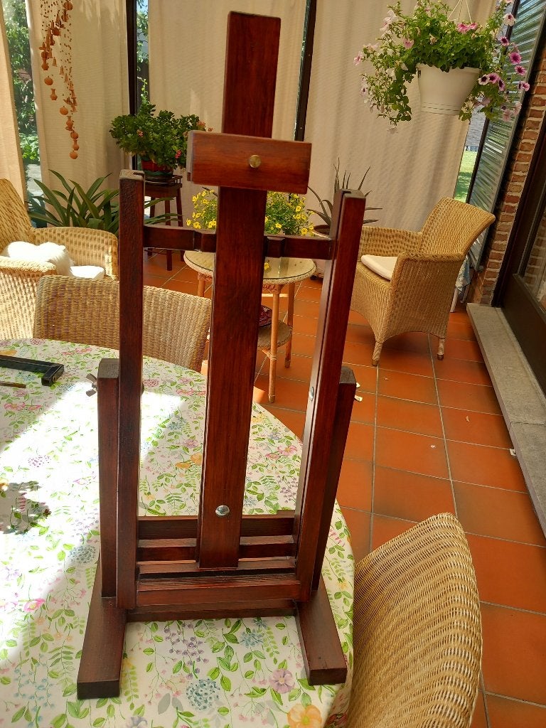 houten schildersezeltje bruin, Ophalen