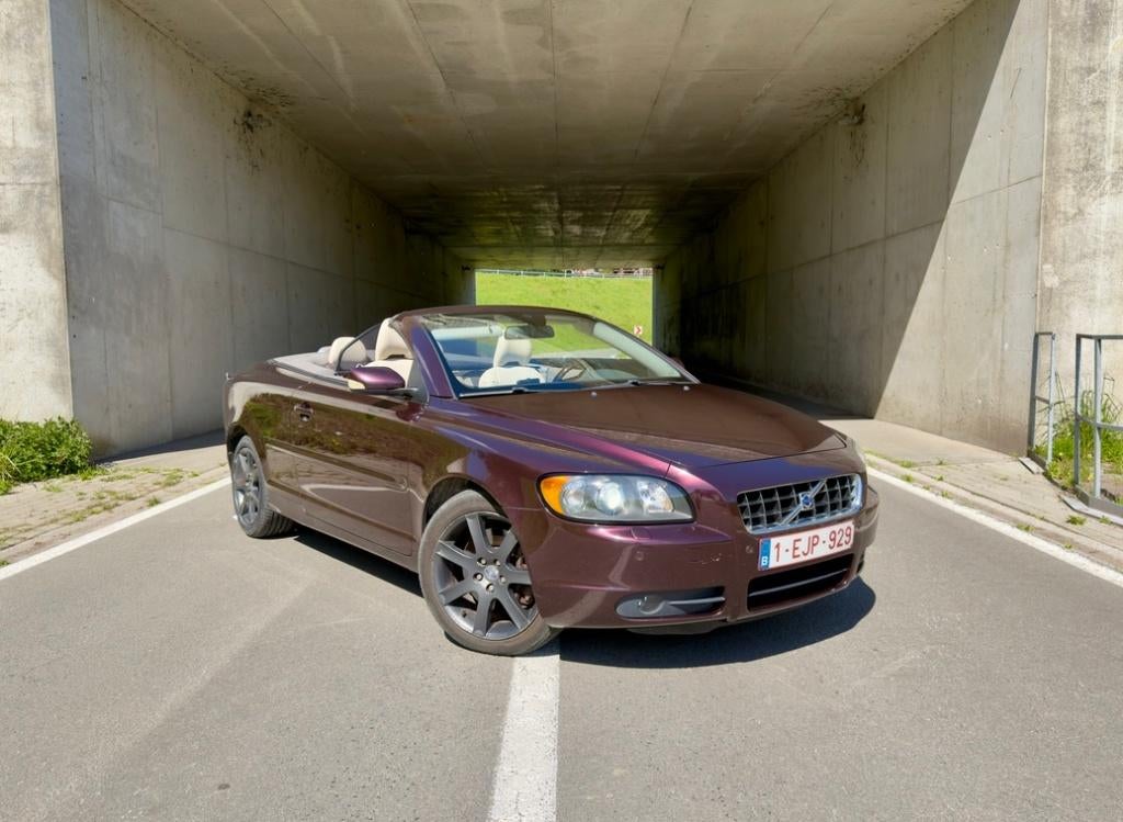 VOLVO C70 Summum Cabriolet | LEDER | PDC | NAVI | AIRCO, Auto's, Voorwielaandrijving, 4 zetels, C70, Beige