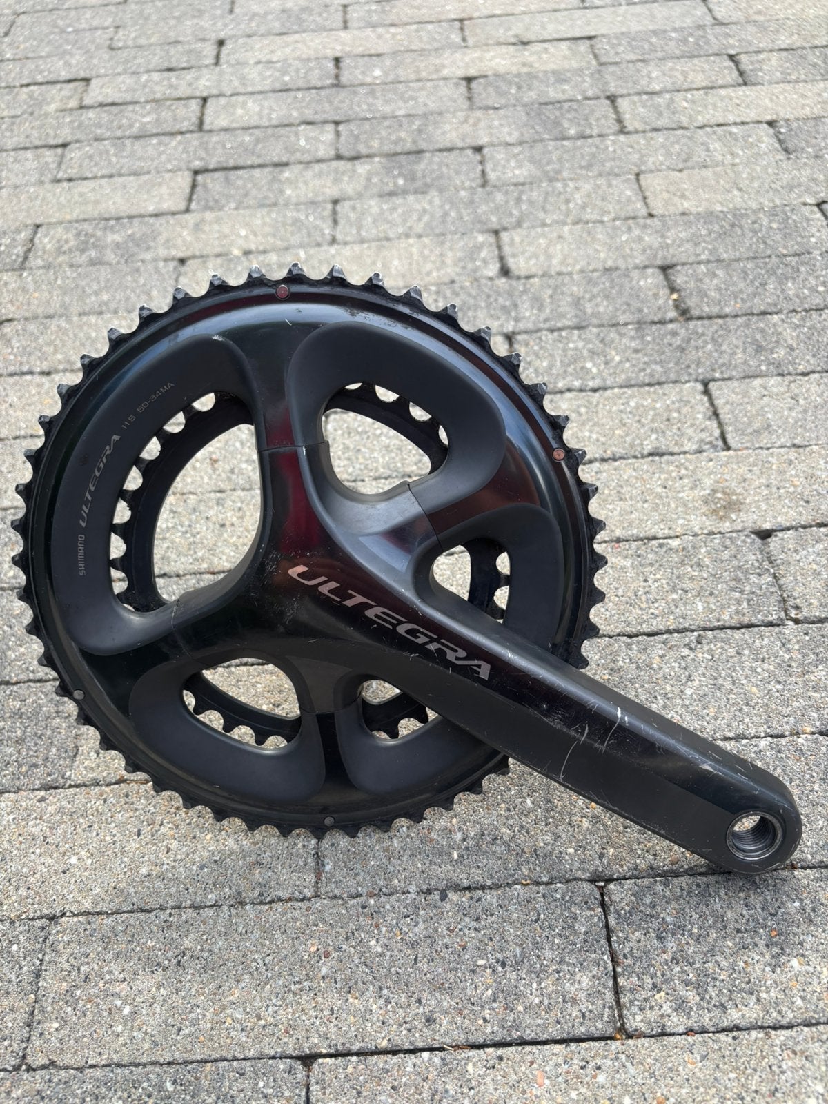 Ultegra R6800 crankstel, Fietsen en Brommers, Fietsonderdelen, Crankstel of Pedalen, Ophalen of Verzenden, Zo goed als nieuw, Aluminium