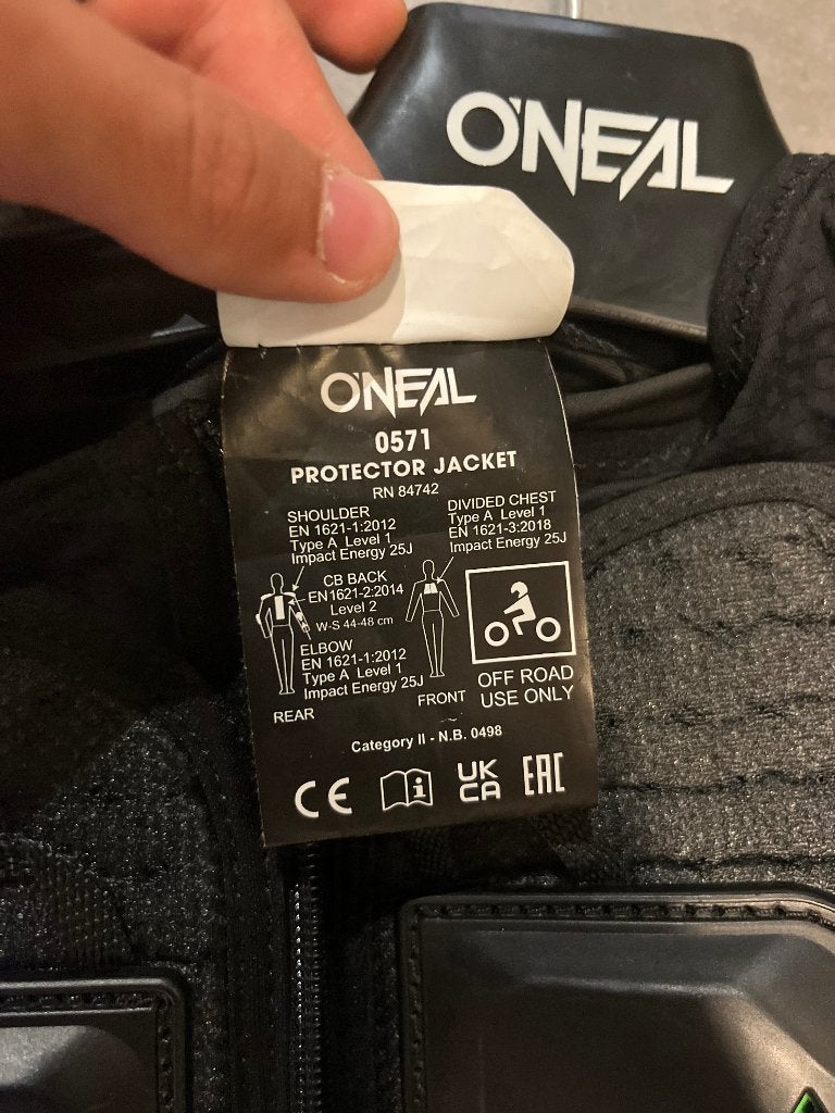 protector jacket o'neal, Ophalen, Zo goed als nieuw
