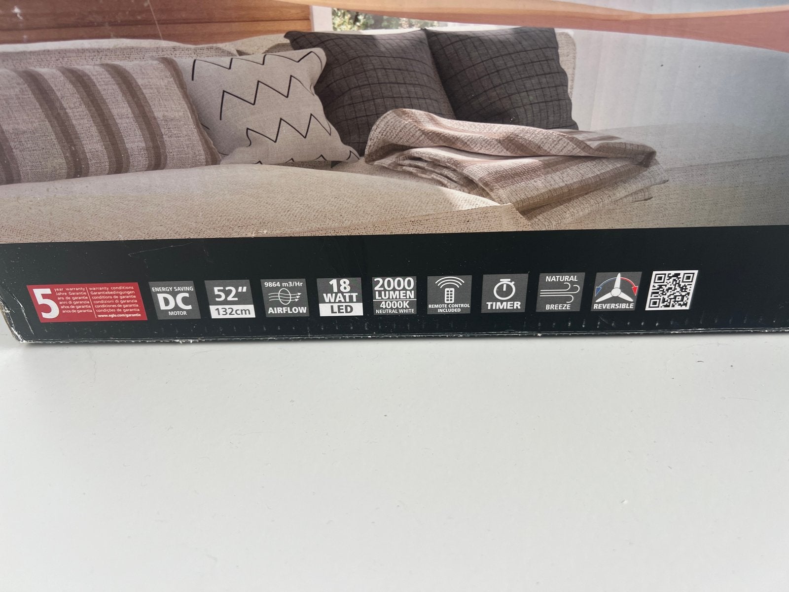 EGLO Antibes, Enlèvement ou Envoi, Ventilateur avec télécommande, Neuf, Ventilateur de plafond