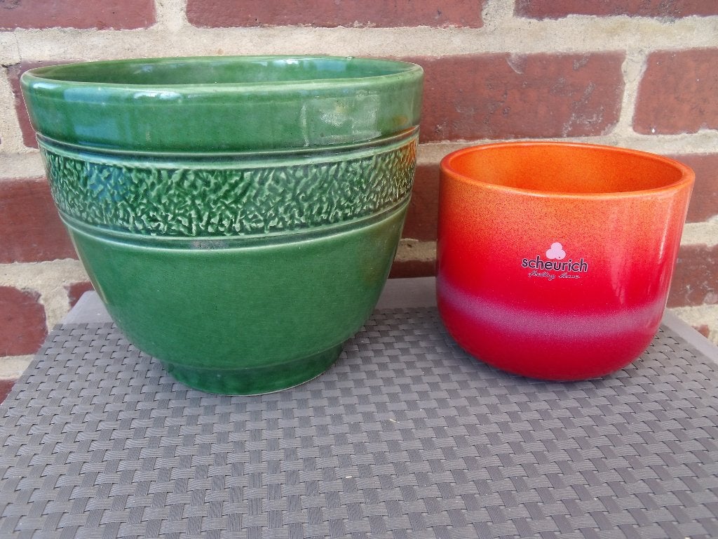caches pots céramique vintage Bay Keramik & Scheurich = 10€P, Enlèvement
