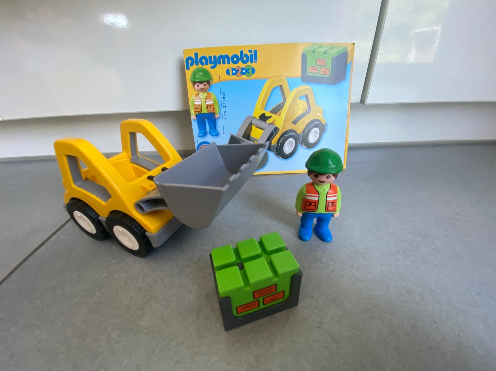 Playmobil 123 graafmachine met werkman 6775, Ophalen, Zo goed als nieuw