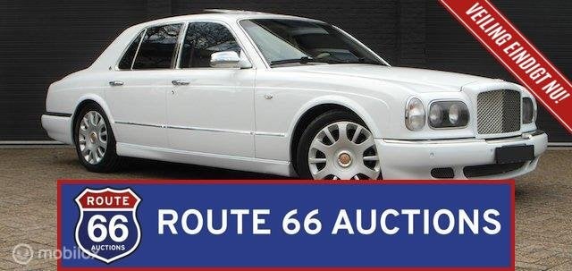Bentley Arnage R Mulliner | 2004 | Route 66 Auctions, Auto's, Gebruikt, Zwart, Bedrijf, Handgeschakeld
