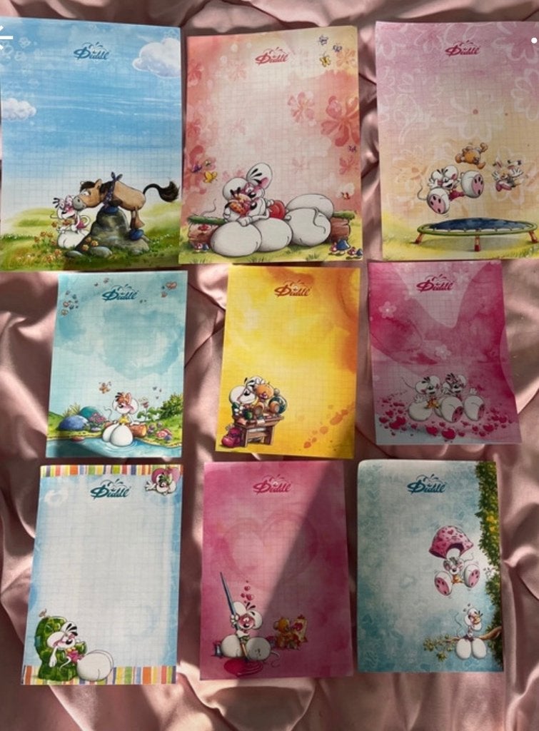 Mid collectie blaadjes, Verzamelen, Ophalen, Diddl, Zo goed als nieuw, Papier, Kaart of Schrift