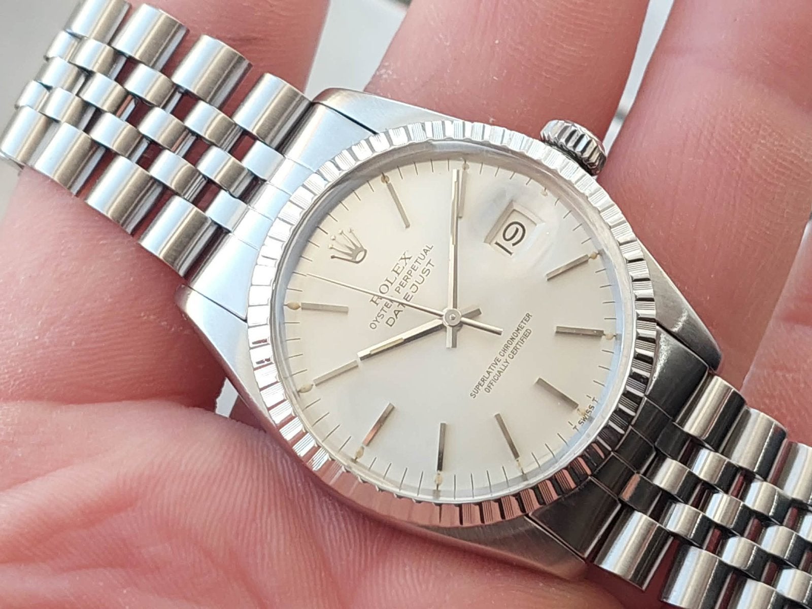 Montre Rolex Datejust ‘90s, Handtassen en Accessoires, Horloges | Heren, Ophalen of Verzenden, Zo goed als nieuw, Rolex