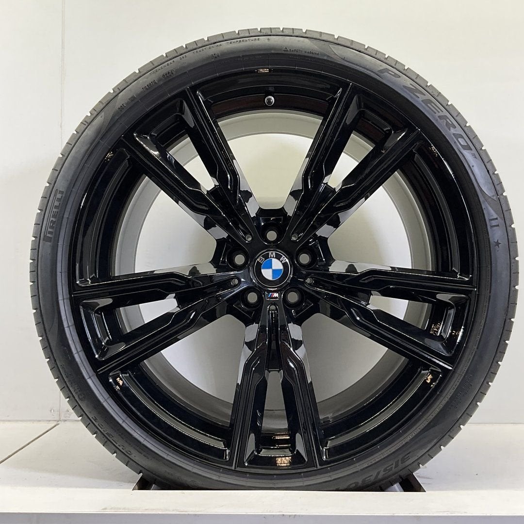 BMW X5 G05 X6 G06 BREEDSET VELGEN + ZOMERBANDEN 22 INCH ORIG, Gebruikt, -, 275 mm, -