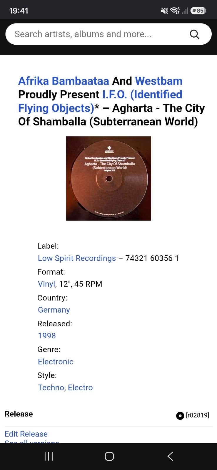Afrika Bambaataa, Cd's en Dvd's, Ophalen, Gebruikt, Trance, EP