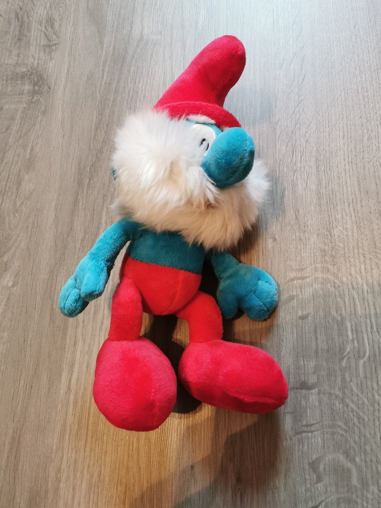 knuffel grote smurf, Verzamelen, Smurfen, Ophalen, Zo goed als nieuw, Grote Smurf, Poppetje, Figuurtje of Knuffel