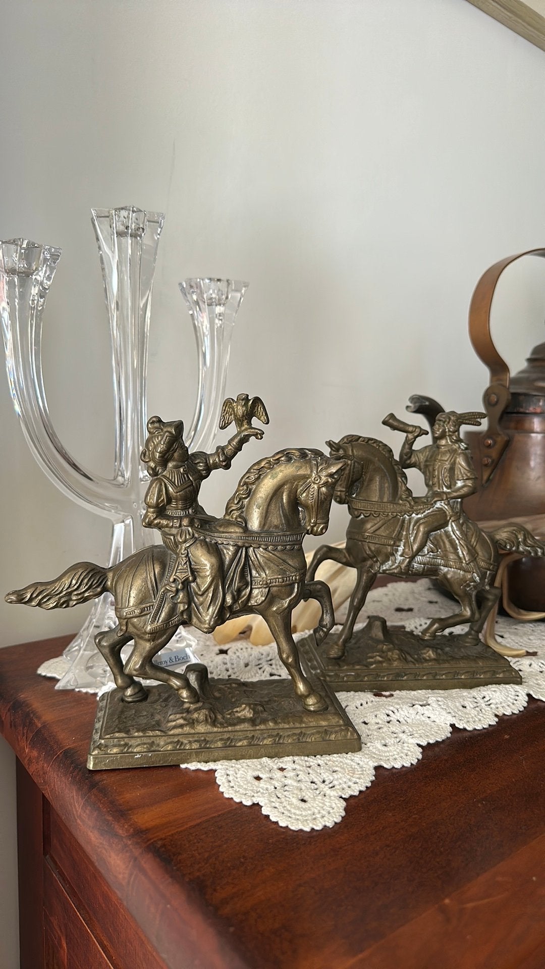2 x bronzen beelden paard ruiter, Antiek en Kunst, Ophalen of Verzenden