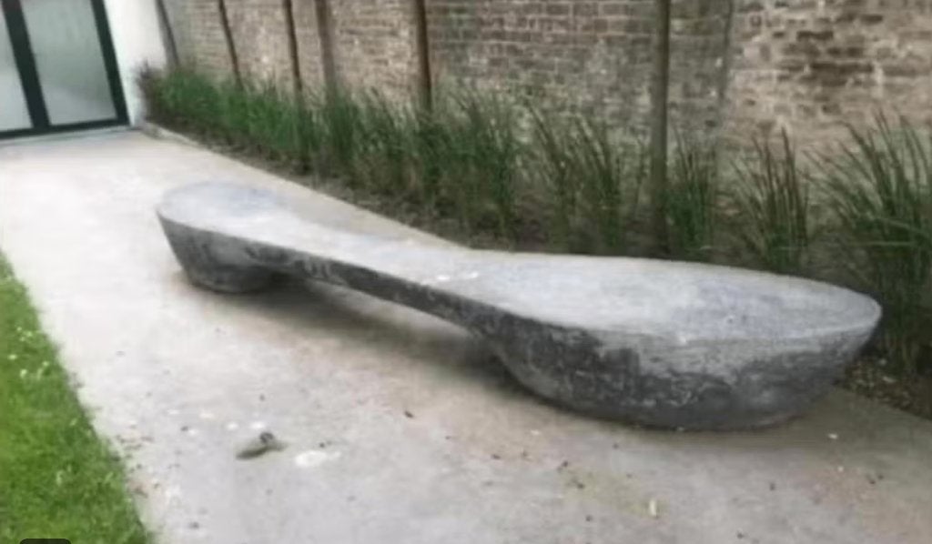 tuinbank arne quinze cityskape sculptuur kunstwerk, Tuin en Terras, Ophalen, Gebruikt