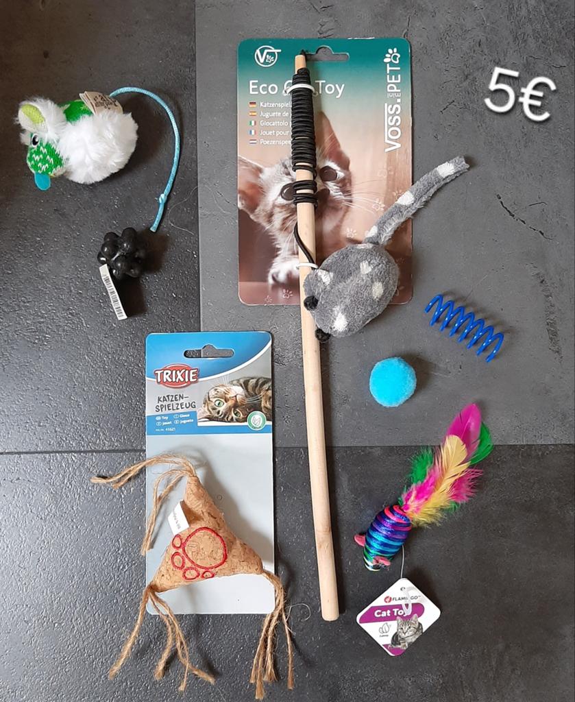Kattenspeelgoed set, Dieren en Toebehoren, Kattenspeelgoed, Nieuw, Ophalen of Verzenden