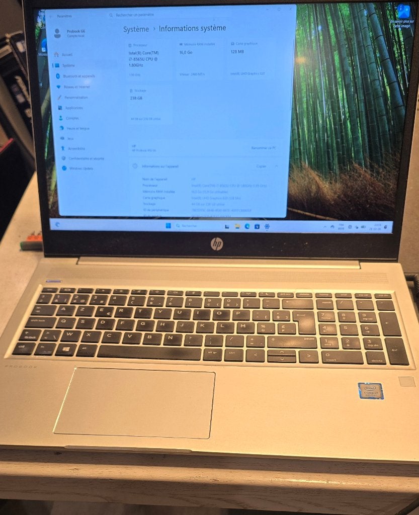 Gerenoveerde HP Probook G6 Intel I7 16 GB 256 GB nvme-laptop, Computers en Software, Hp, 256 GB, Intel i7, 15 inch