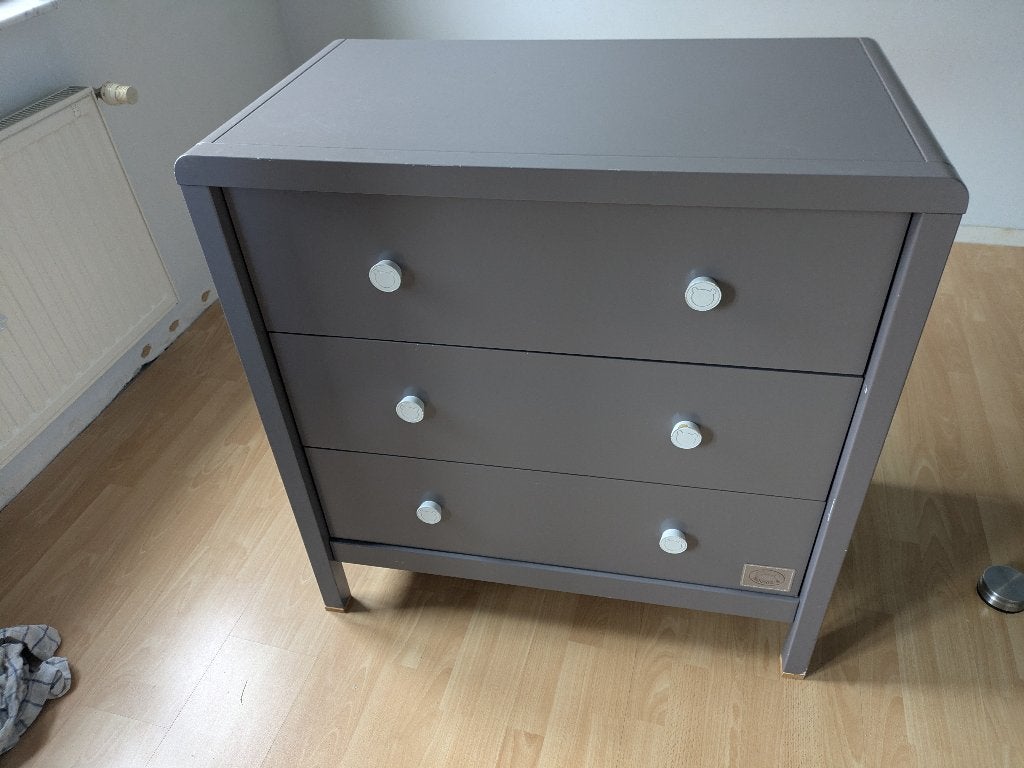 Commode Noukies avec cadre pour coussin de change, Maison & Meubles, 3 ou 4 tiroirs, Enlèvement, Utilisé, 50 à 100 cm