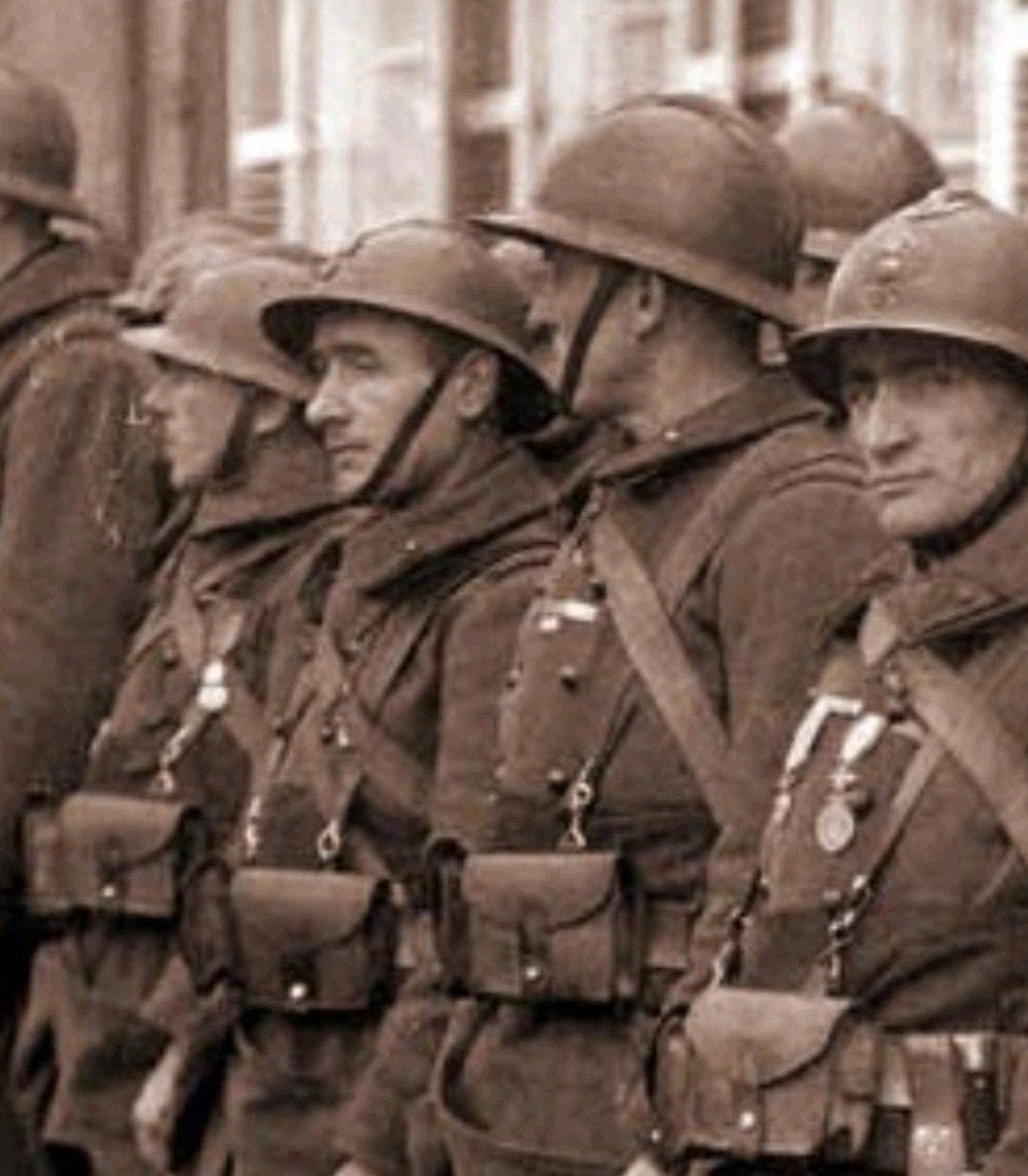 Franse WO2 Armée Y-riem (Wehrmacht Buitgemaakt), Ophalen of Verzenden, Landmacht, Overige typen