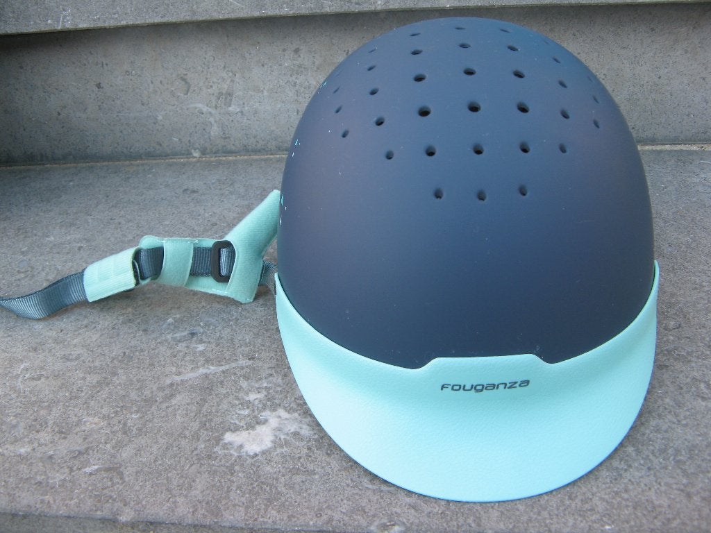 Paardrijhelm voor kinderen (Fouganza) maat 52-55 cm, Dieren en Toebehoren, Fouganza, Rijden, Zo goed als nieuw, Paardrijcap