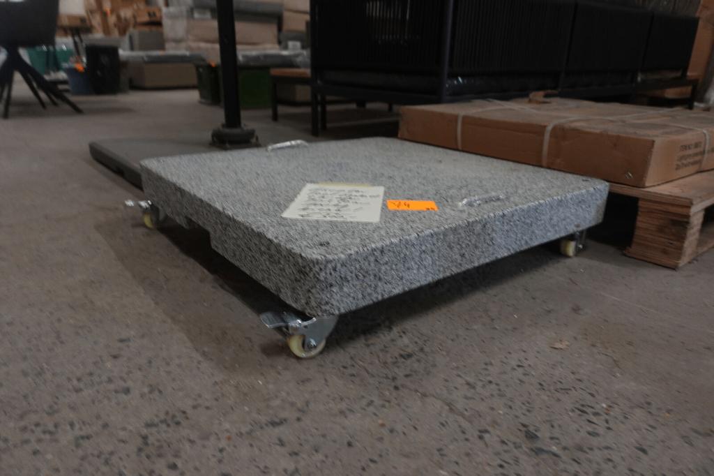 parasolvoet graniet nieuwprijs € 479,00, Tuin en Terras, Ophalen, Nieuw, Minder dan 1 meter, Parasolvoet