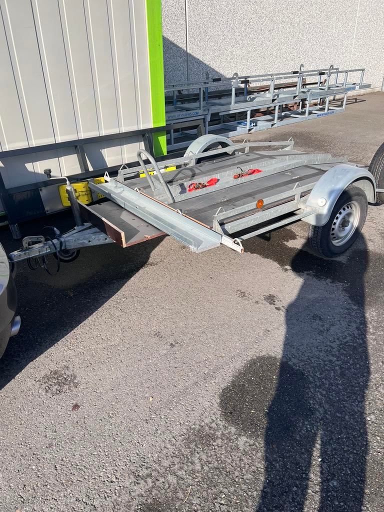 Remorque Deckers moto/quad, Enlèvement, Comme neuf