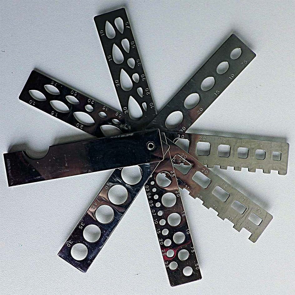 Edelsteenmeter of gem-gauge, Enlèvement