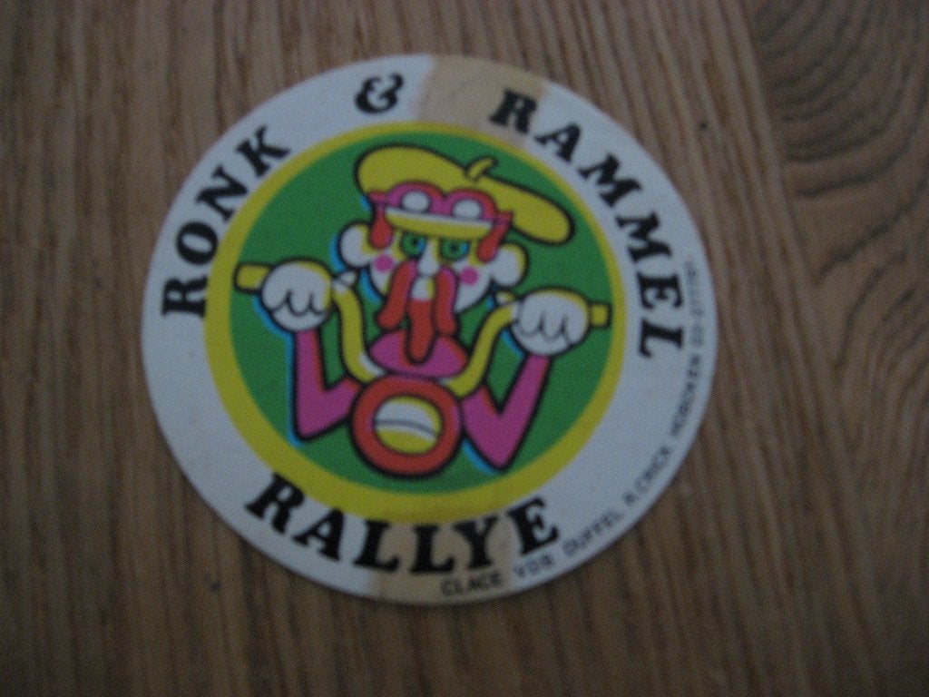 Autocollant vintage Ronk & Rattle Rally, Enlèvement ou Envoi, Comme neuf, Voiture ou Moto