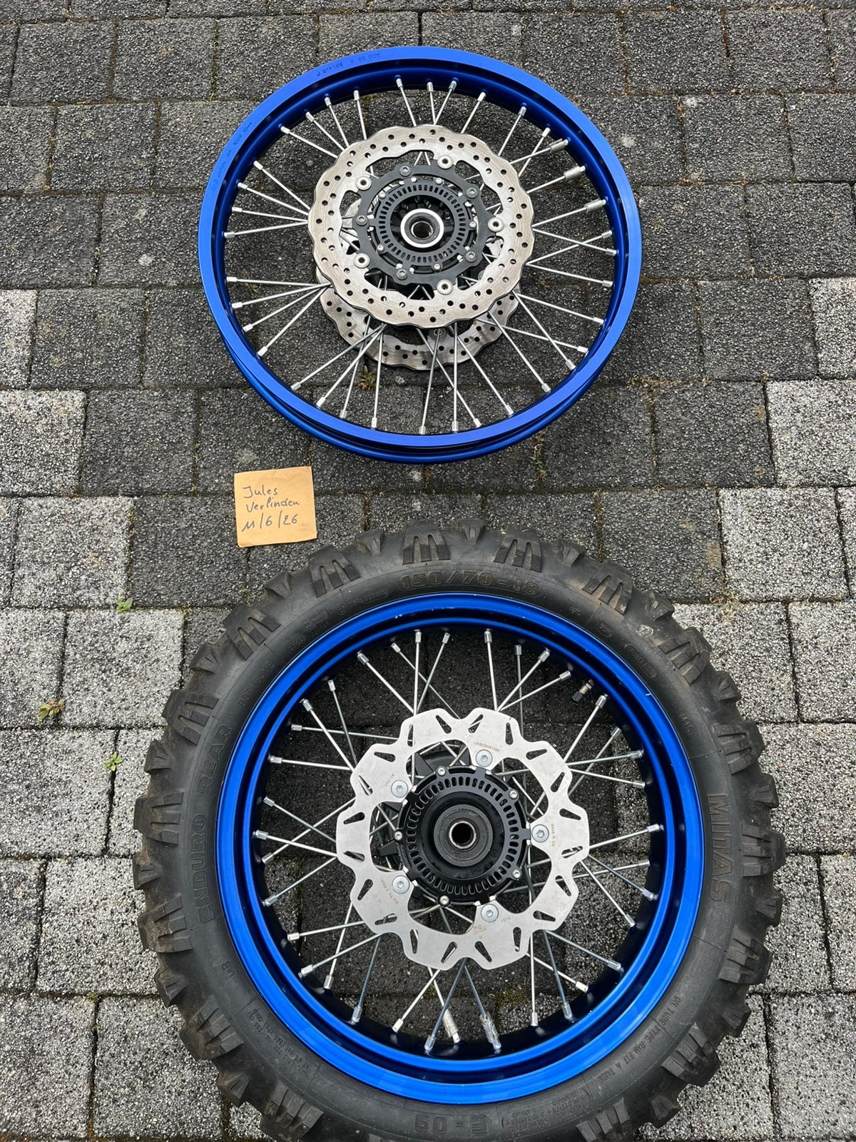 2 essieux complets pour Tenere 700, Motos, Pièces | Yamaha, Enlèvement ou Envoi, Utilisé