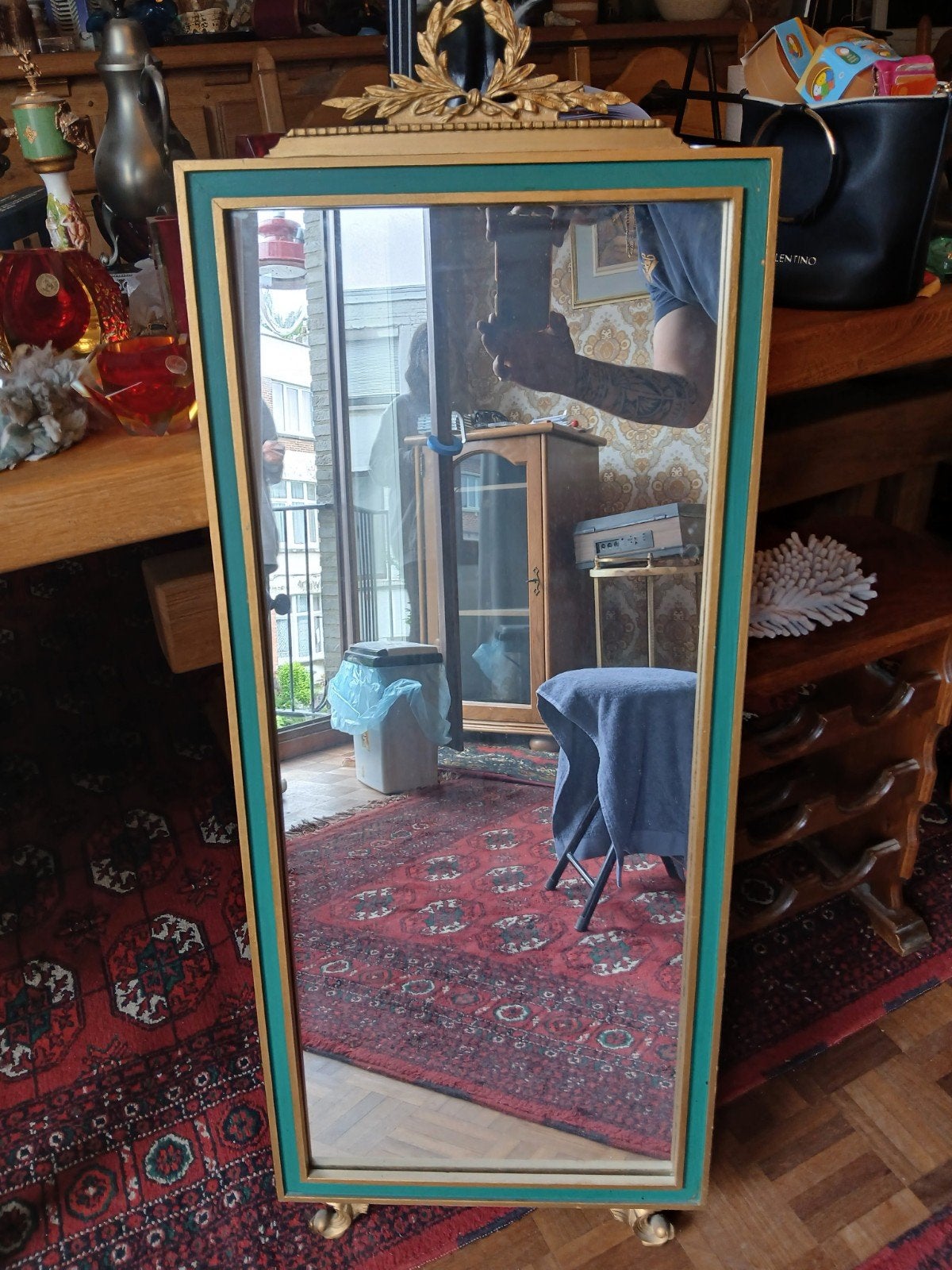 Miroir trumeau d'entre-deux ancien style Louis XVI / Directo, Enlèvement ou Envoi