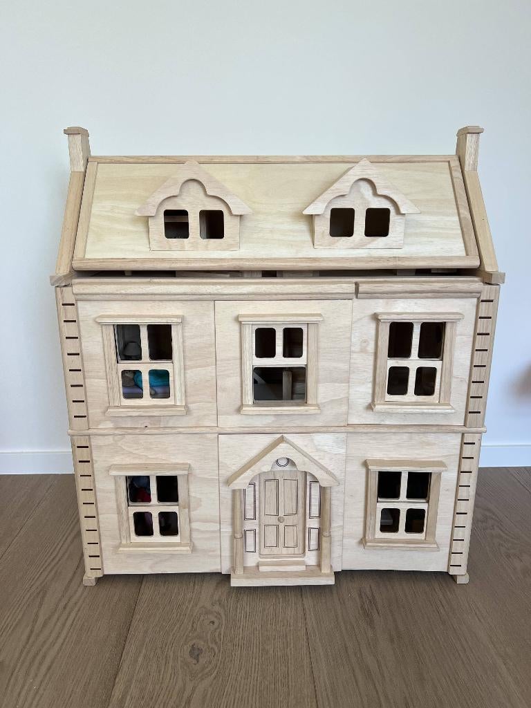 Victoriaans poppenthuis Plantoys, Kinderen en Baby's, Speelgoed | Houten speelgoed, Zo goed als nieuw, Overige typen, Ophalen