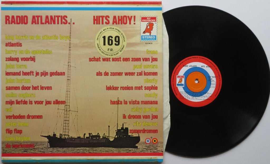 Radio Atlantis.. Hits ahoy ! Lp, LP, Cabaret of Kleinkunst, Ophalen of Verzenden, Beschermende buitenhoes