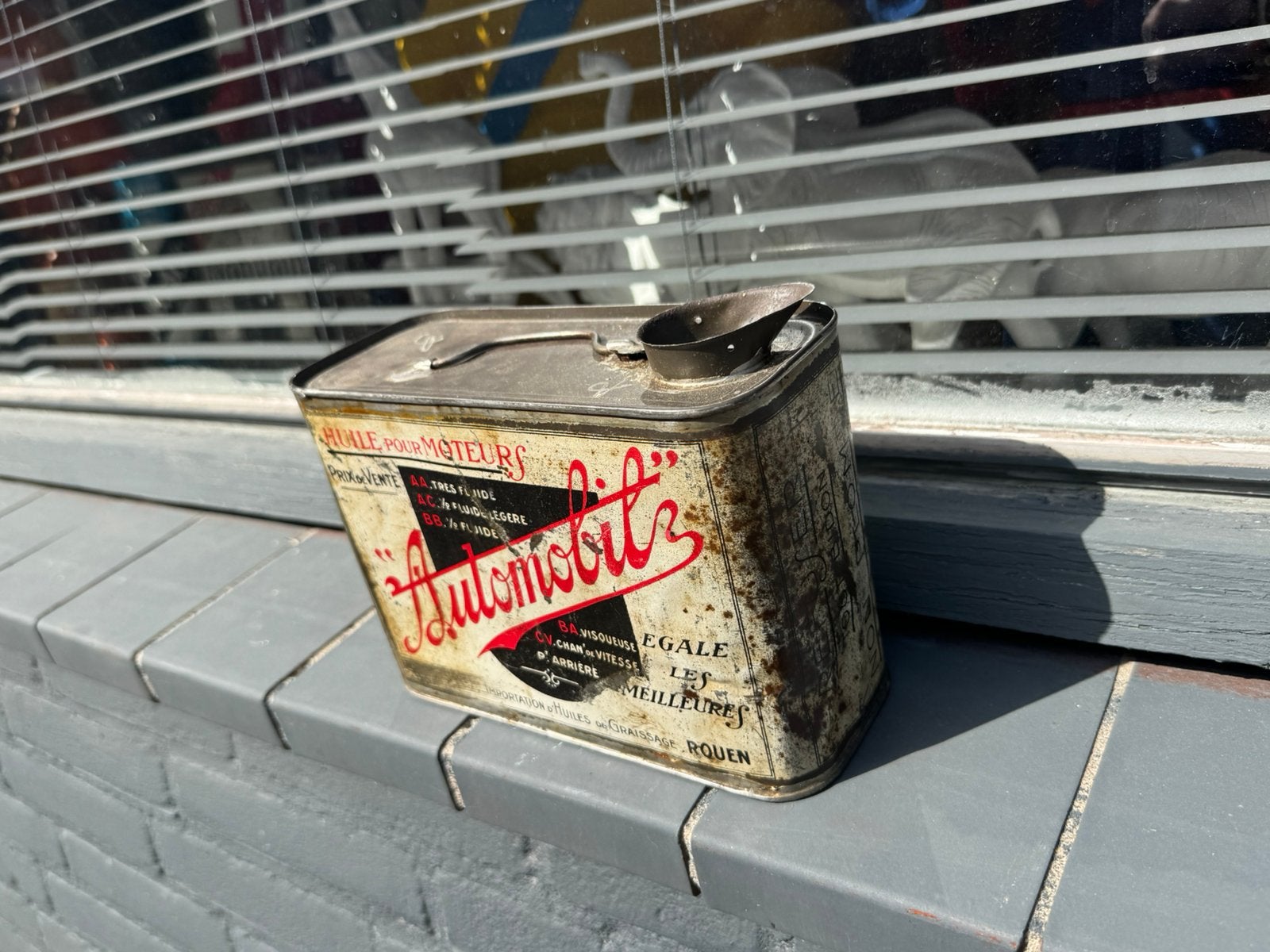 Bidon d'huile Vintage Automobil, Enlèvement ou Envoi, Utilisé, Autre, Autres marques