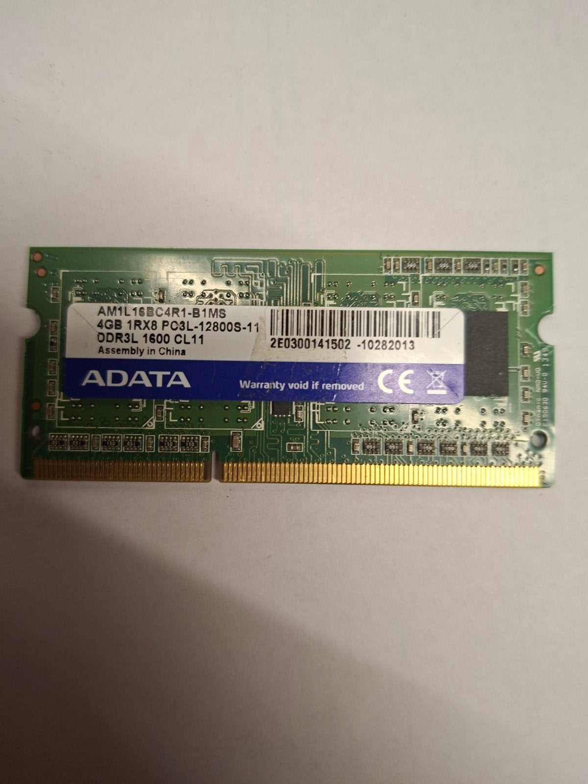 RAM ADATA 4 Go DDR3L 1600 MHz – SO-DIMM PC portable, Informatique & Logiciels, Enlèvement ou Envoi, DDR3, Laptop, 4 GB