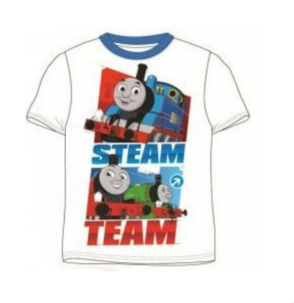 Thomas de Trein T-shirt Wit - Mt 110 - 128 - Disney - Katoen, Kinderen en Baby's, Disney, Nieuw, Ophalen of Verzenden, Shirt of Longsleeve