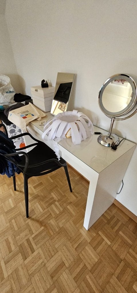 Coiffeuse IKEA MALM blanche, Enlèvement, Utilisé