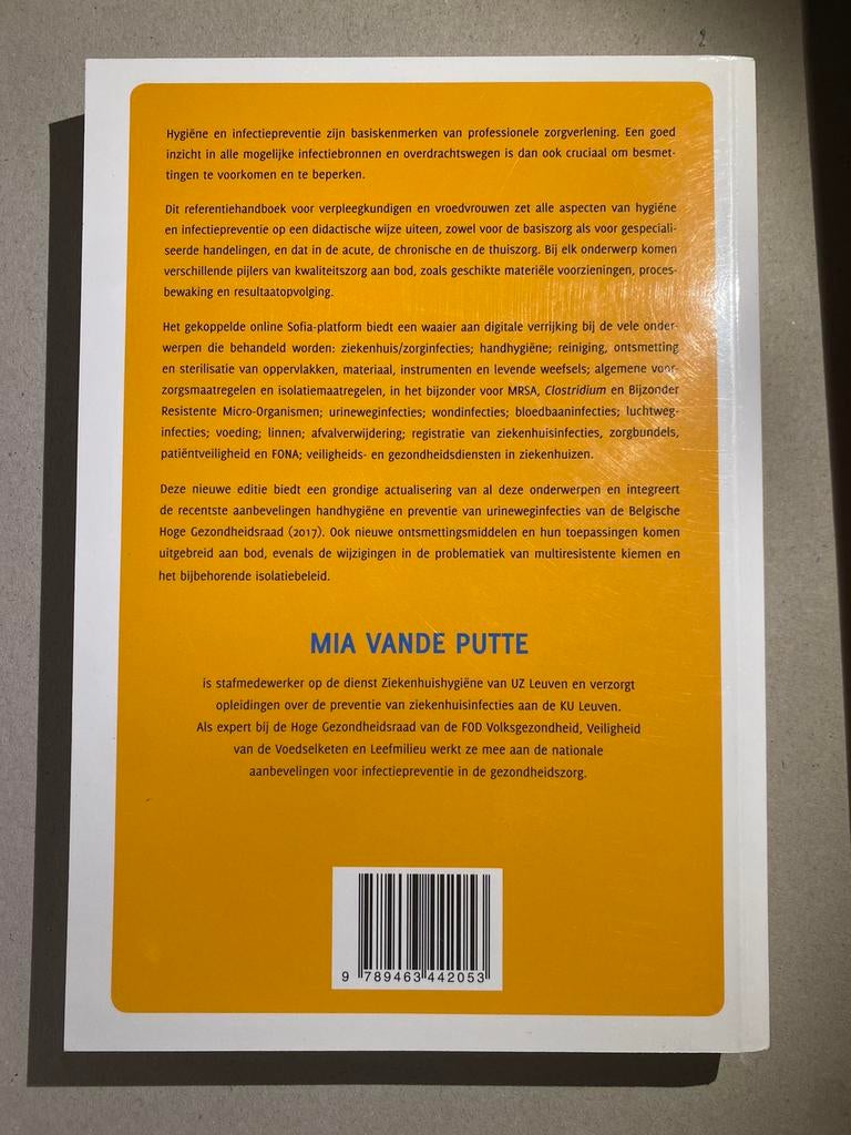 Mia Vande Putte - Van hygiëne tot infectiepreventie, Boeken, Ophalen of Verzenden, Mia Vande Putte