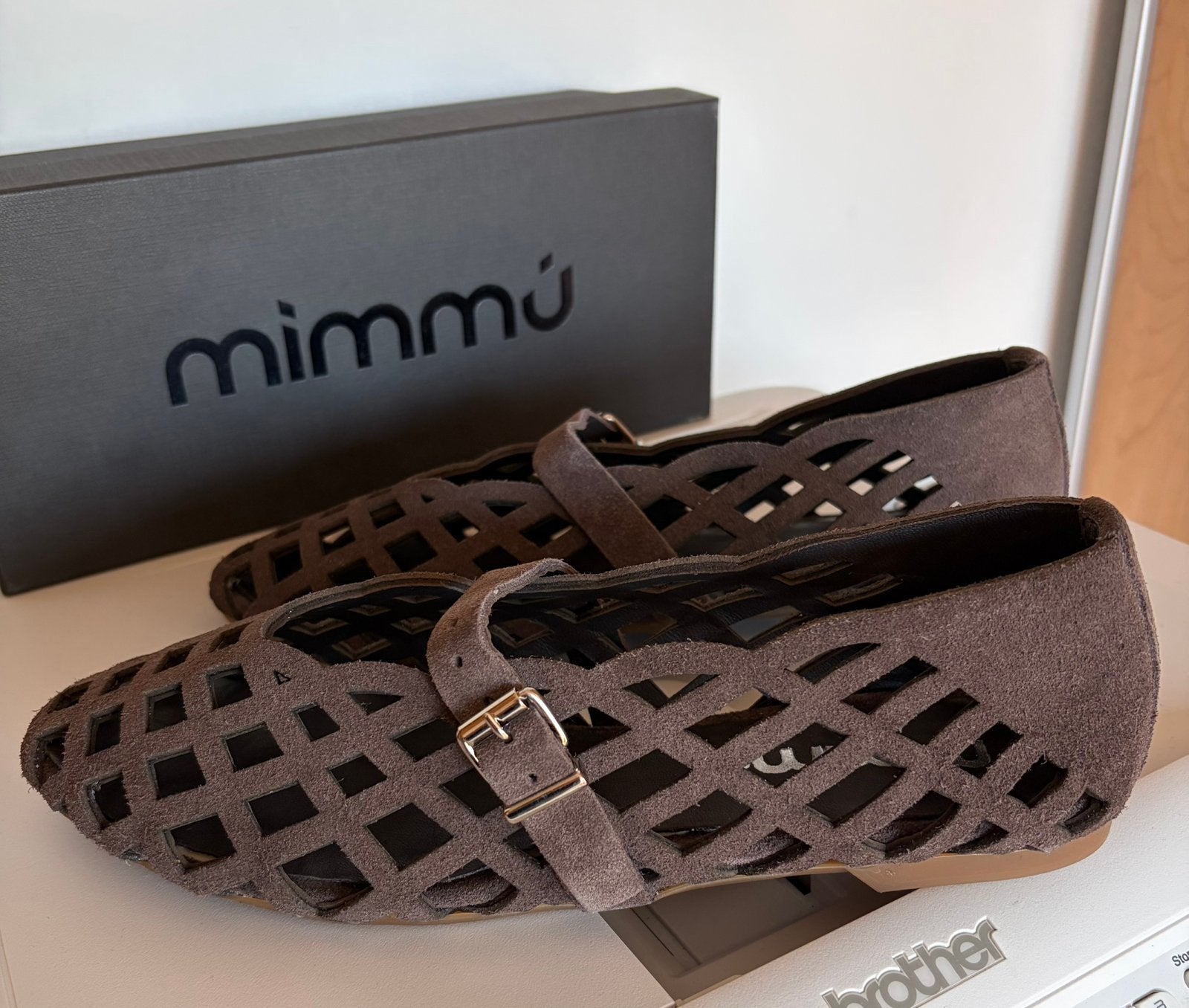 MIMMU pointure 38 neuves dans la boite d’origine, Enlèvement ou Envoi, Comme neuf, Gris