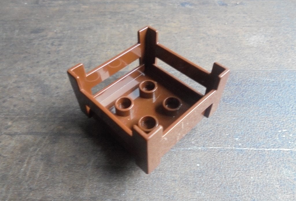 Lego Duplo Container Wooden-Style Crate (zie foto's), Kinderen en Baby's, Speelgoed | Duplo en Lego, Ophalen of Verzenden, Gebruikt