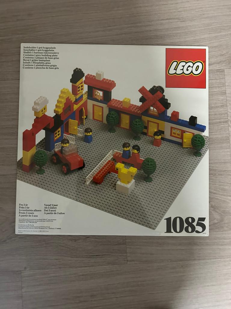 Lego 1085, vintage, 1982 ongeopende verpakking, Lego, Nieuw, Ophalen of Verzenden, Grondplaat