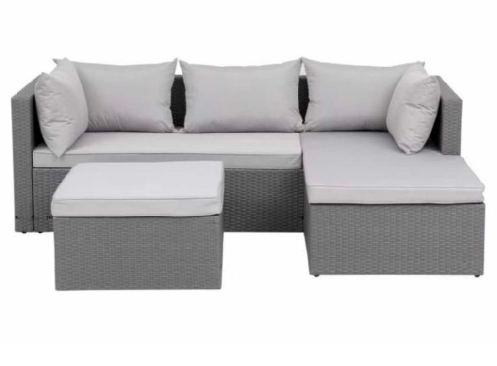 Lounge set, Ophalen, 4 zitplaatsen, Rotan, Nieuw