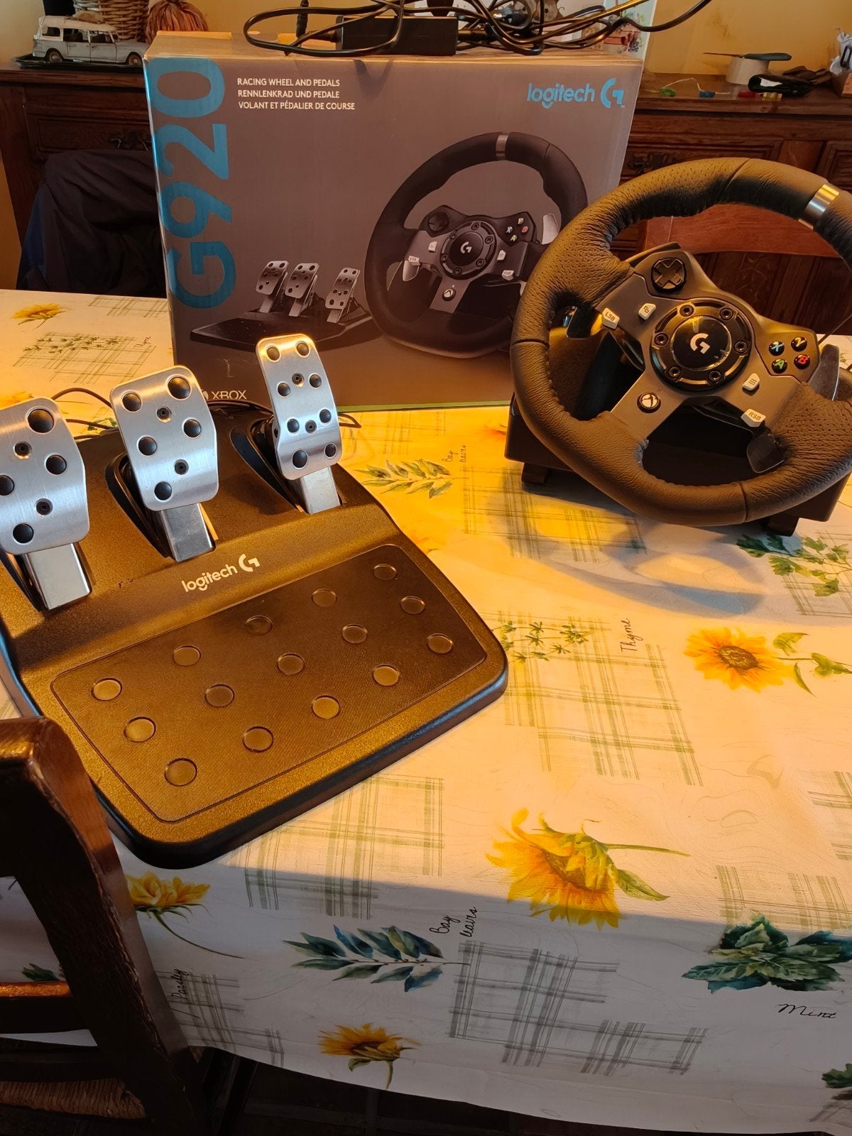 Logitech G920 Stuur + Pedalen (Xbox & PC) – In zeer goede st, Ophalen, Xbox One